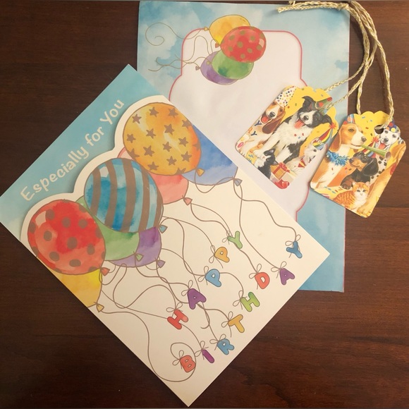 Birthday Card & Specially Designed Two Gift Tags & Envelope - Picture 6 of 8